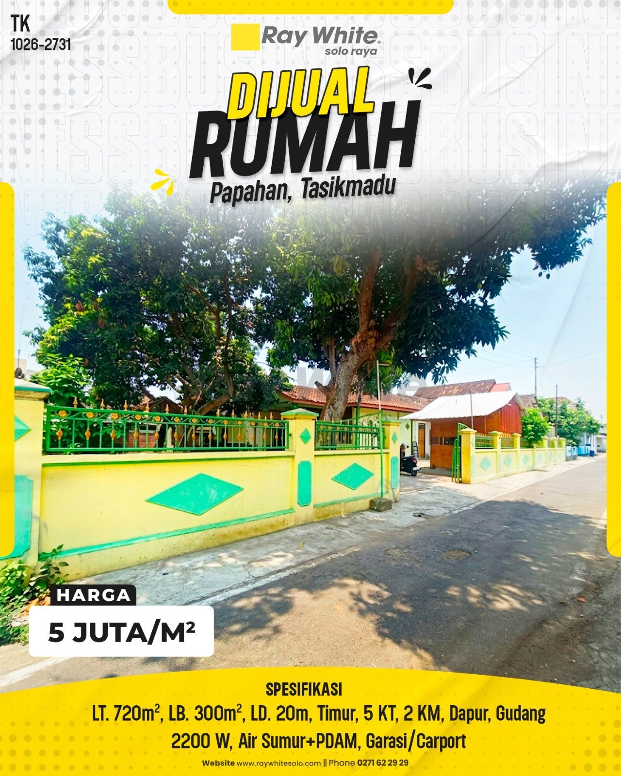 Dijual Rumah di Papahan, Tasikmadu