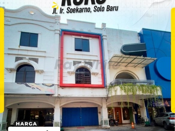Disewakan Ruko Strategis di Jl. Ir. Soekarno, Solo Baru