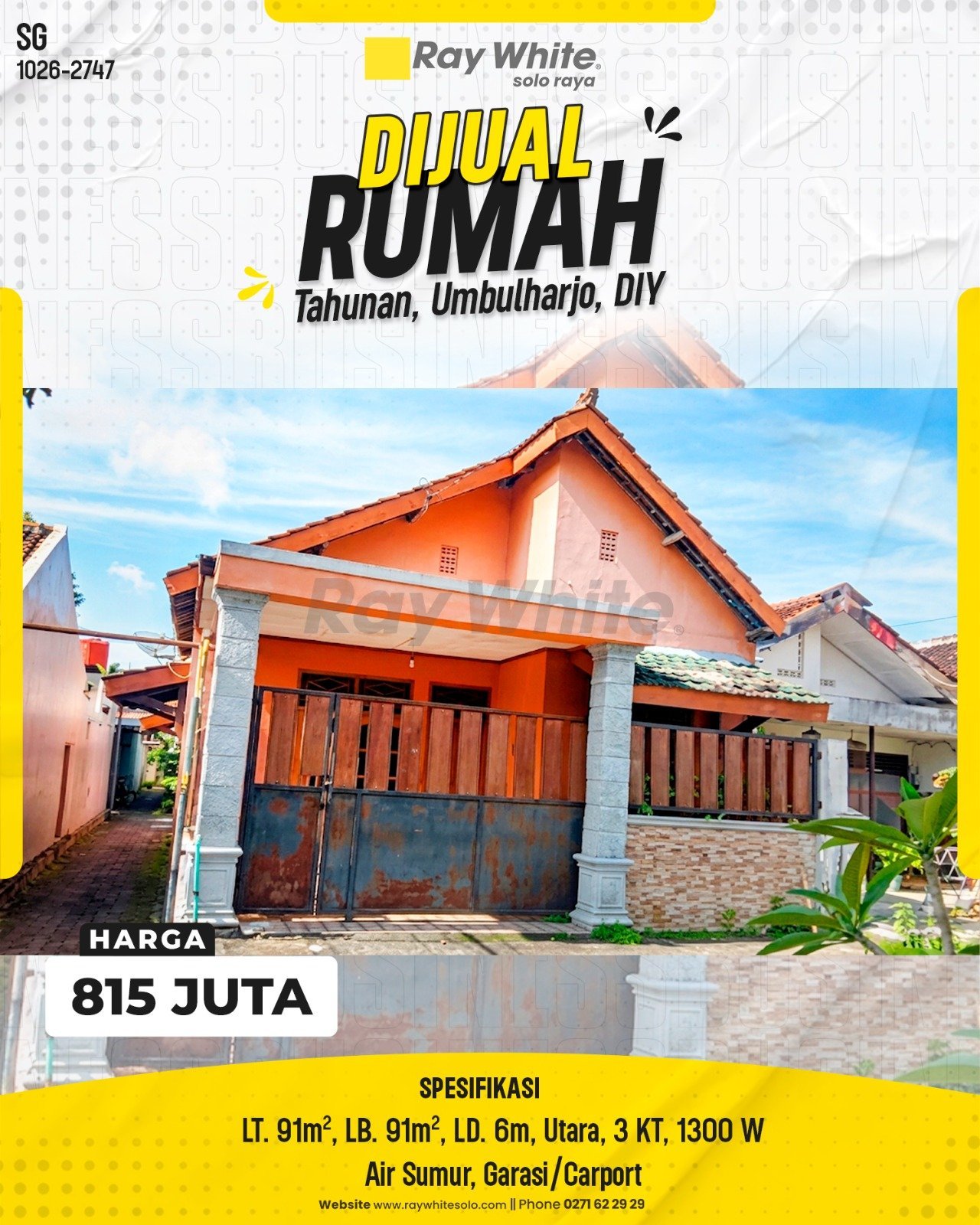 Dijual Rumah Minimalis di Tahunan, Umbulharjo, DIY