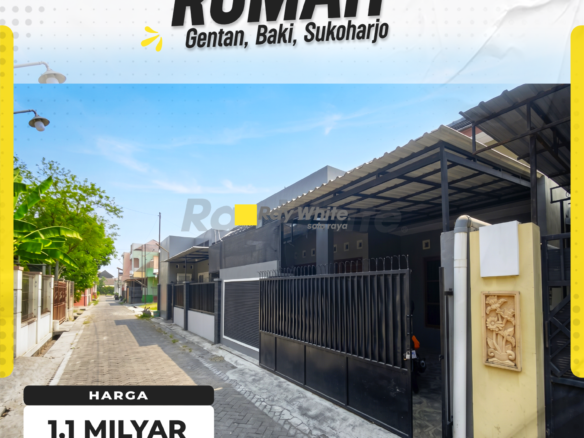 Rumah Dijual di Gentan Baki Sukoharjo Jetis Permai Strategis Luas