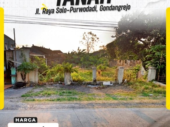 Dijual Tanah Jl. Solo-Purwodadi KM 10