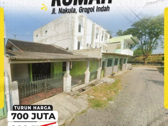 Rumah Strategis di Perumahan Grogol Indah, Sukoharjo (Dekat Solo Baru)
