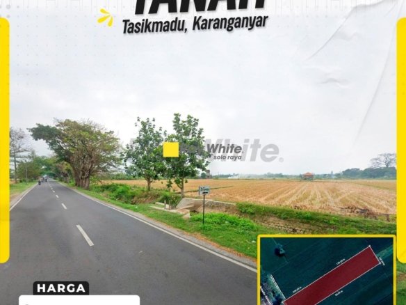 DIJUAL TANAH STRATEGIS DI TASIKMADU, KARANGANYAR